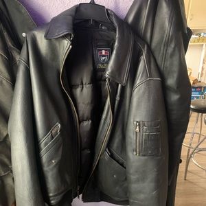 Early 2000s phat farm genuine leather jacket